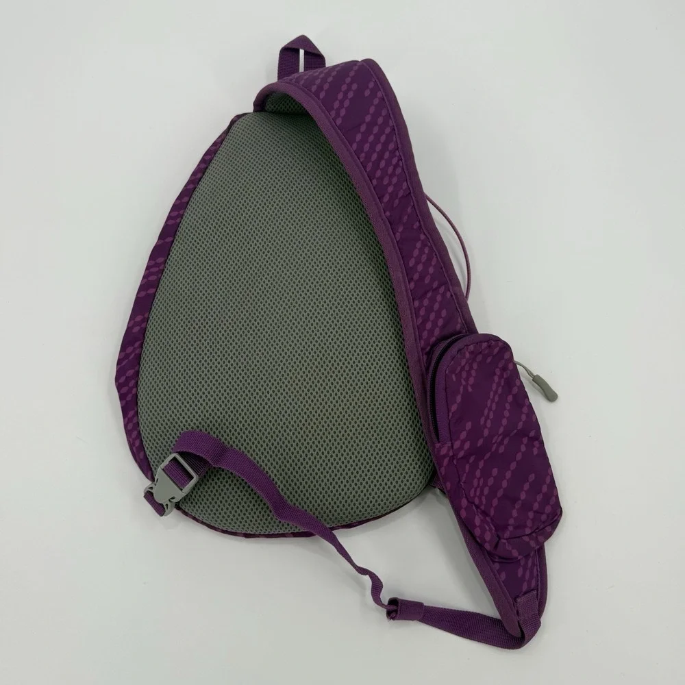 Eddie Bauer Purple Sling Backpack Single Strap Hiking Daypack Crossbody Bag